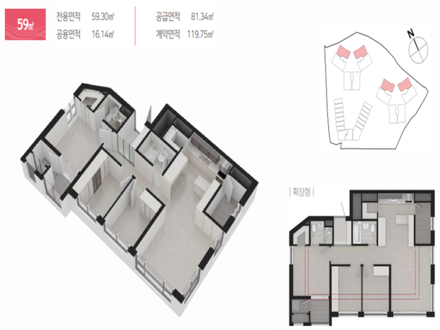 전용 59·84㎡ 하이엔드 평면 설계 안내